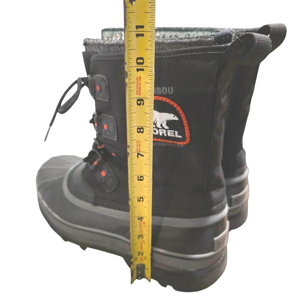 Sorel Caribou XT Men's Winter Snow Boots Sz‎ 12 Black Grey Gorpcore
